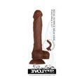 Evolved Real Supple Poseable 8.25 in. Realistic Silicone Dildo With Balls Brown - Fantasies Boutique