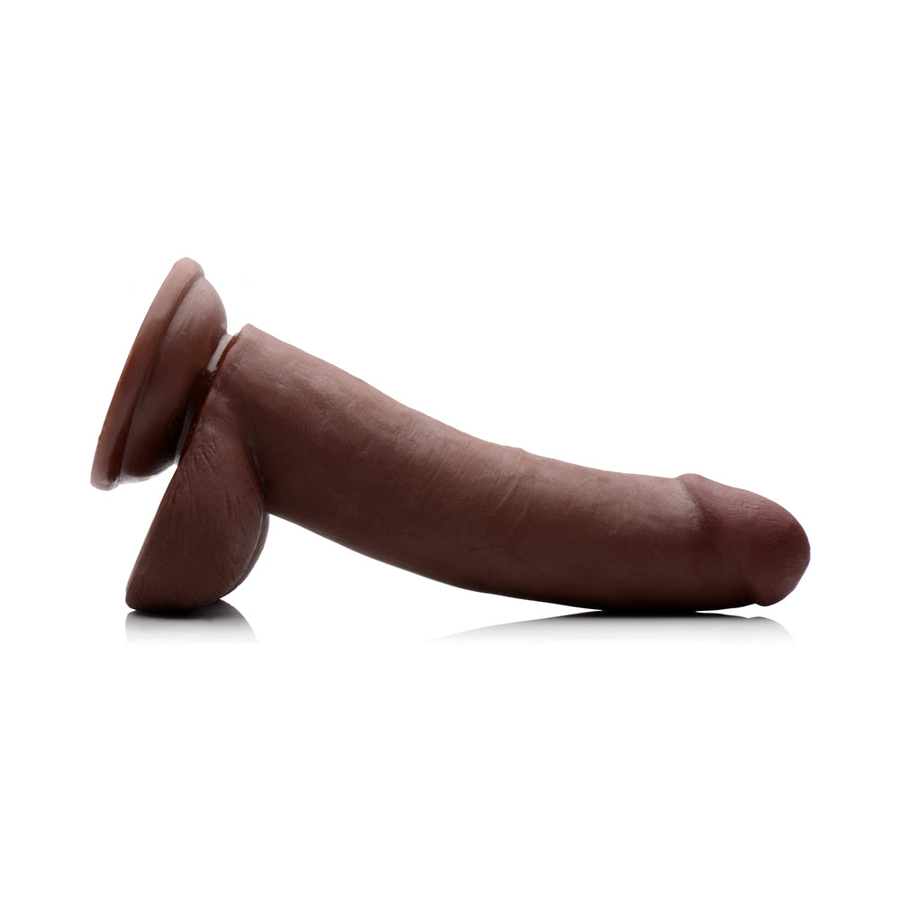 USA Cocks 8 in. Ameriskin Dual Density Dildo Dark
