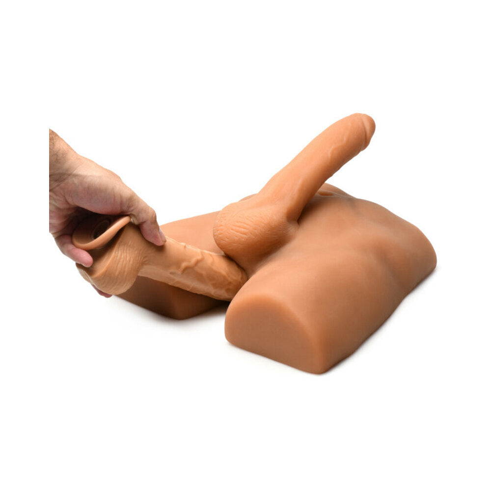 Jock Ass Masturbator with Posable 7 in. Dildo Medium - Fantasies Boutique