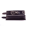 Rouge Wrist Cuffs, Padded Black - Fantasies Boutique