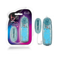 Blush B Yours Glitter Power Bullet Remote-Controlled Egg Vibrator Blue