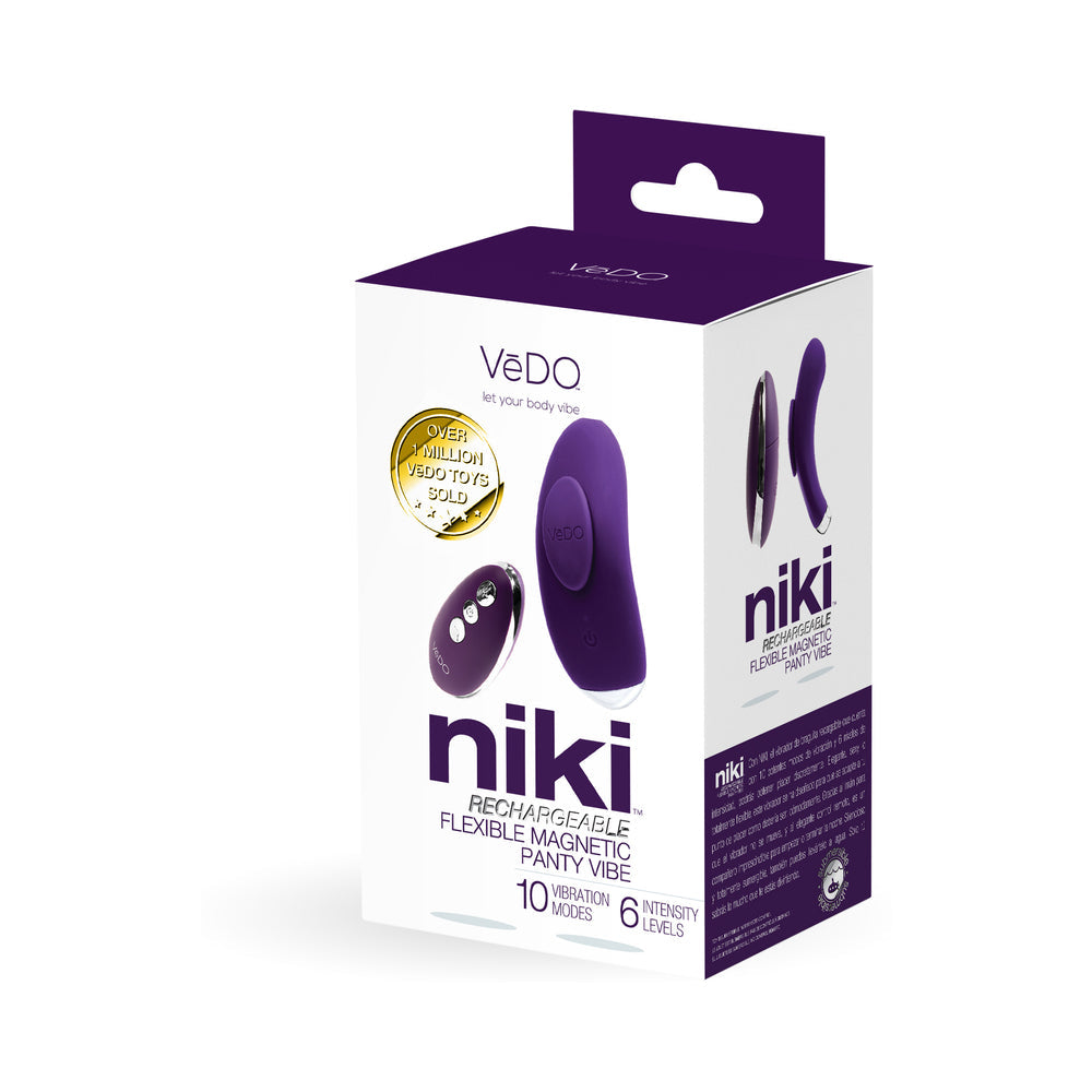 VeDO Niki Rechargeable Panty Vibe Deep Purple - Fantasies Boutique