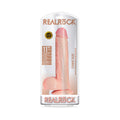 RealRock Realistic 11 in. Straight Dildo With Balls and Suction Cup Beige - Fantasies Boutique