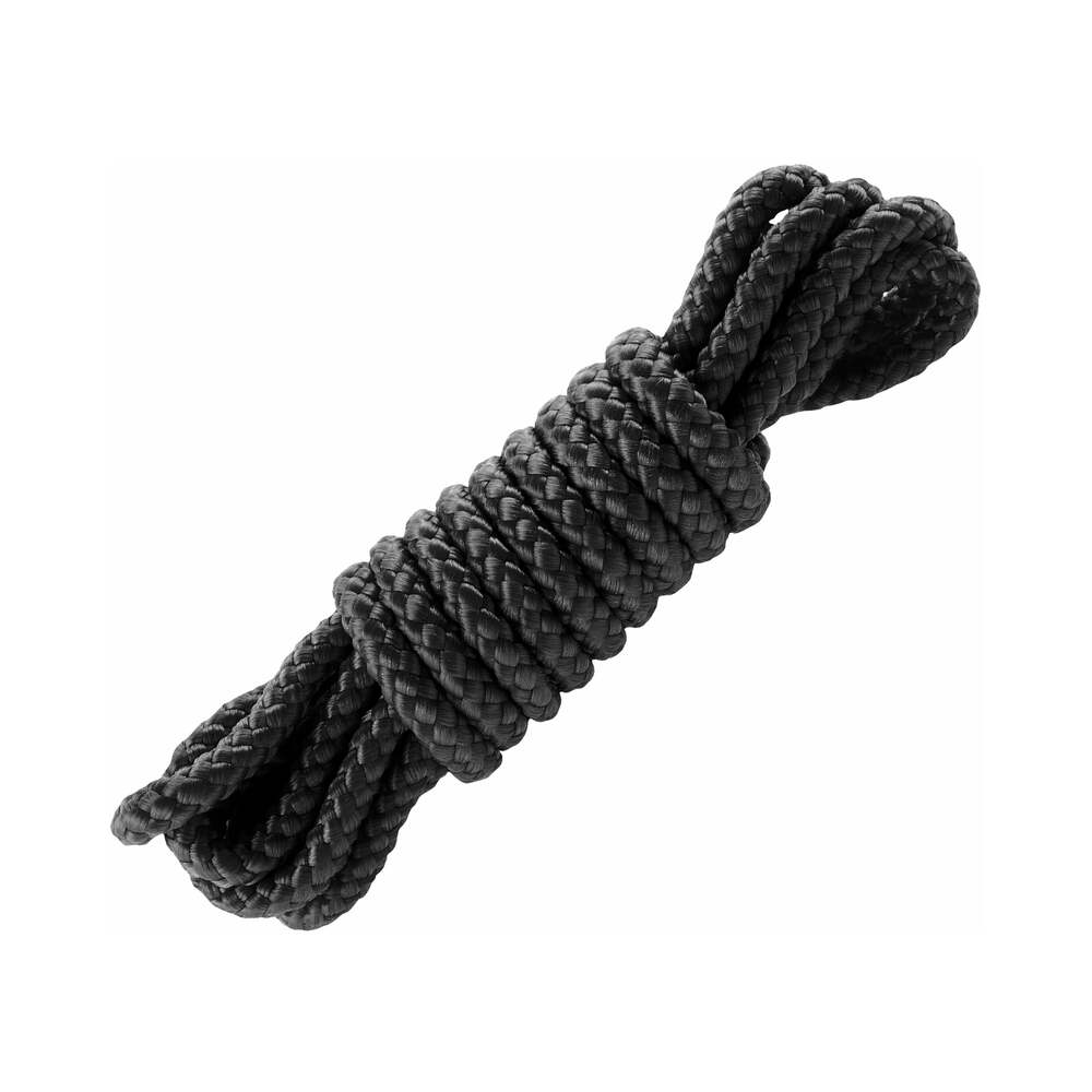 Pipedream Fetish Fantasy Series Mini Silk Rope 1.8 m / 6 ft. Black - Fantasies Boutique