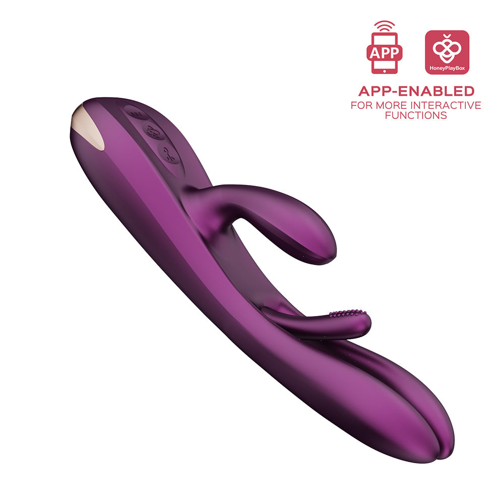 Honey Play Box Terri App-Controlled Kinky Finger Tapping Rabbit Vibrator - Fantasies Boutique