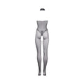 Shots Le Desir Fishnet & Lace High-Neck Bodystocking Black O/S