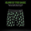 Shinesty The Bare Back Bones Glow-in-the-Dark Skeletons Ball Hammock Pouch Underwear with Fly M