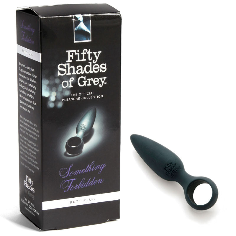 Fifty Shades of Grey Something Forbidden Silicone Butt Plug Black - Fantasies Boutique