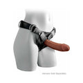 King Cock Plus 8 in. Triple Density Cock Realistic Dildo With Suction Cup Brown - Fantasies Boutique