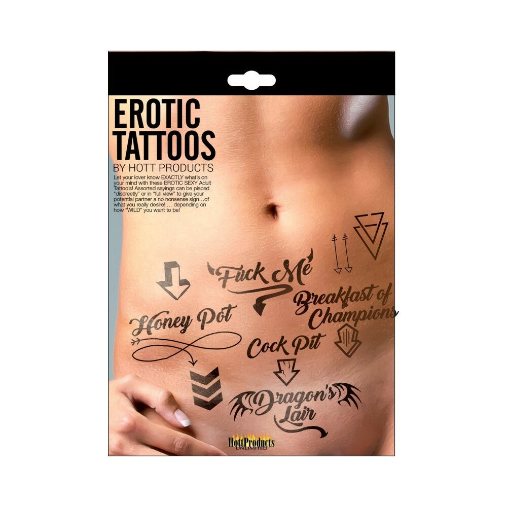 Adult Erotic Tattoos Assorted Pack - Fantasies Boutique