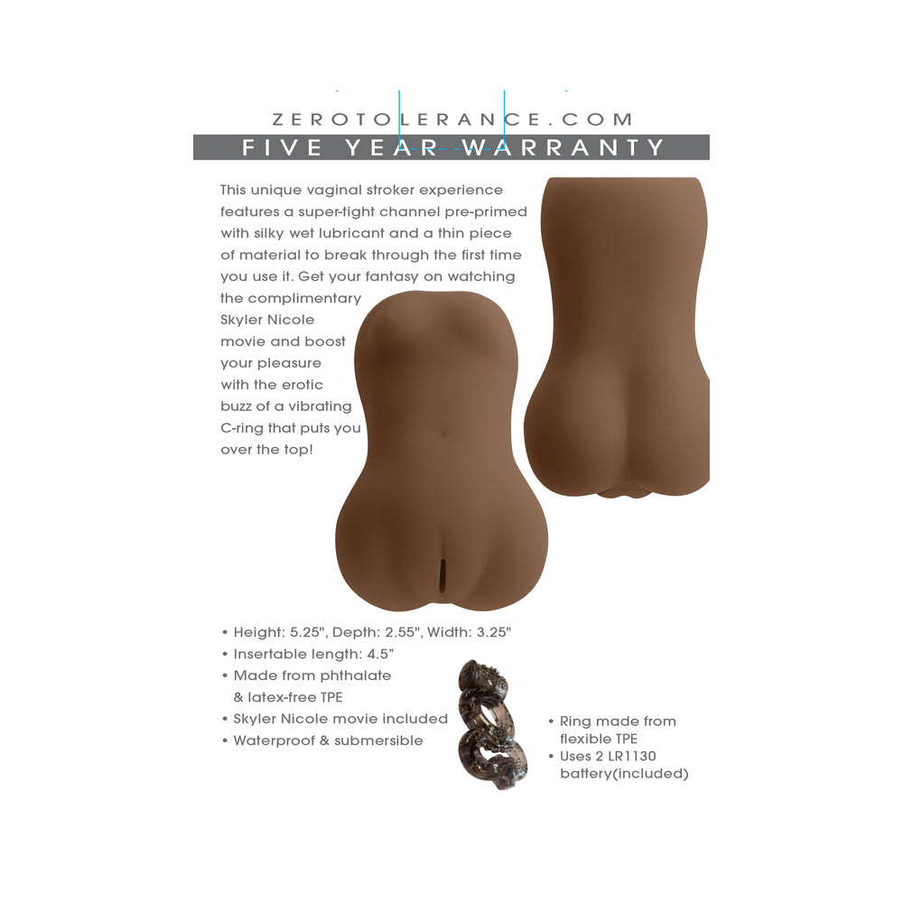 Zero Tolerance Skyler Nicole Movie and Realistic Wet n' Ready Stroker