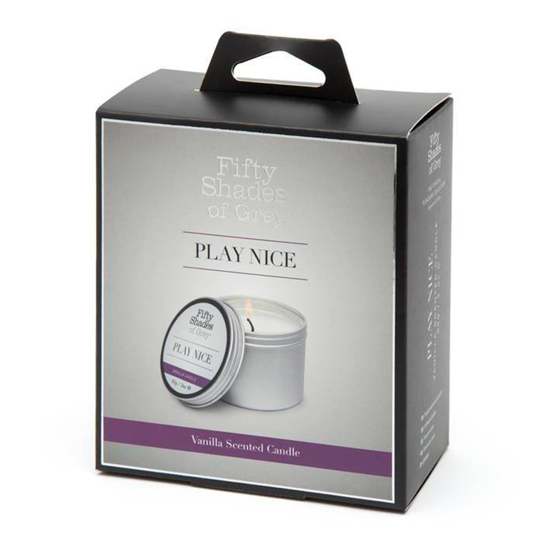 Fifty Shades of Grey Play Nice Vanilla Scented Candle 90 g / 3 oz. - Fantasies Boutique