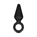 Blush Anal Adventures Platinum Silicone Loop Plug Small Black - Fantasies Boutique