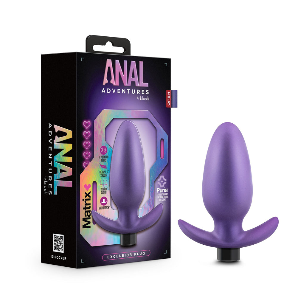 Anal Adventures Matrix Excelsior Plug Astro Violet - Fantasies Boutique
