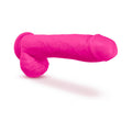 Blush Au Naturel Bold Huge 10 in. Posable Dual Density Dildo with Balls & Suction Cup Pink - Fantasies Boutique