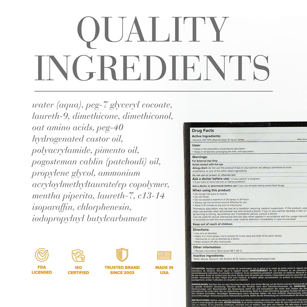 JO Prolonger Lidocaine Desensitizing Spray 2 oz. - Fantasies Boutique