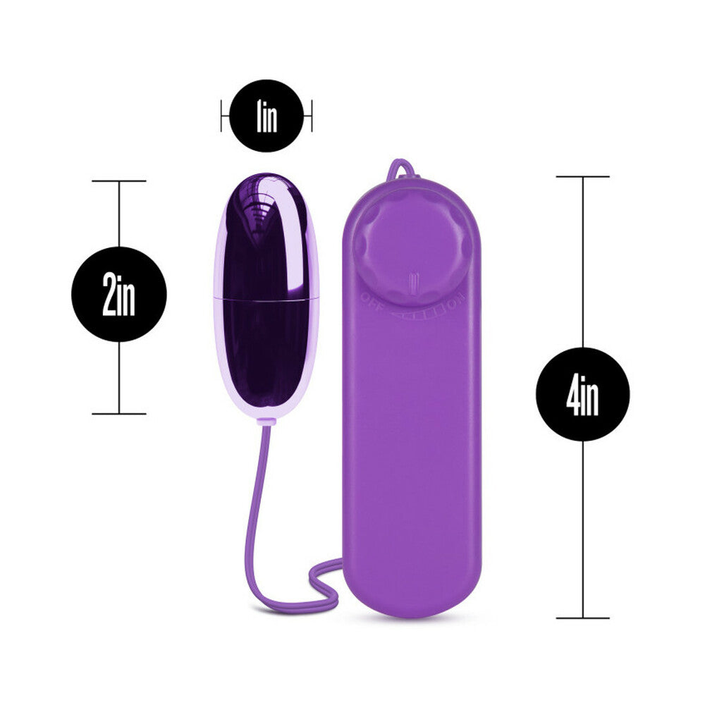 B Yours Power Bullet Remote-Controlled Egg Vibrator Purple - Fantasies Boutique