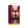 Ouch! Halo Ringed Handcuffs With Connector Burgundy - Fantasies Boutique