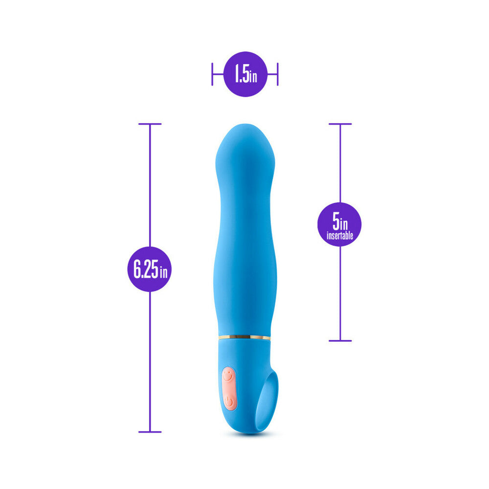 Aria Exciting AF Silicone Vibrator Blue - Fantasies Boutique