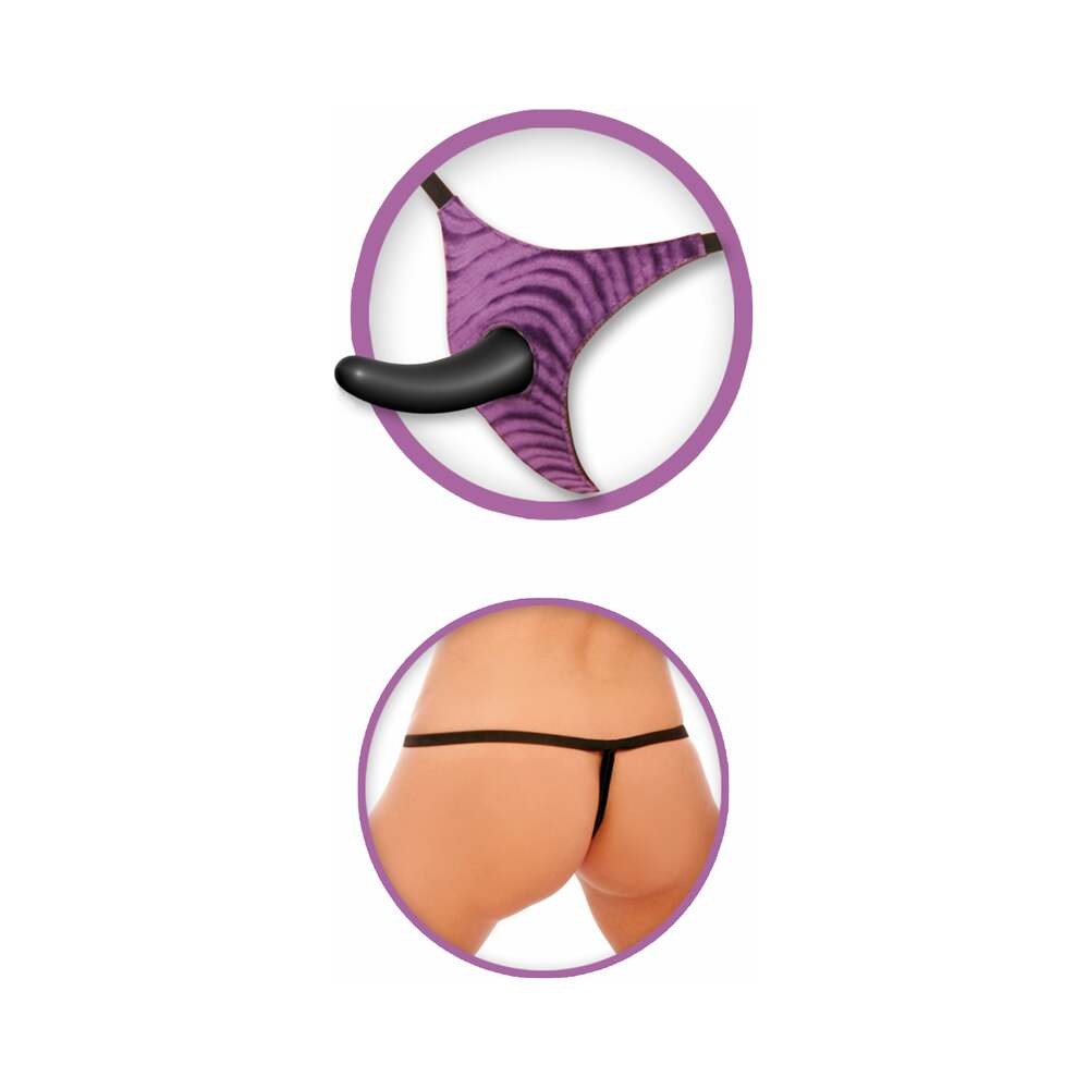 Fetish Fantasy Series 4-Piece Vibrating Strap-On For Him Set Black/Purple - Fantasies Boutique