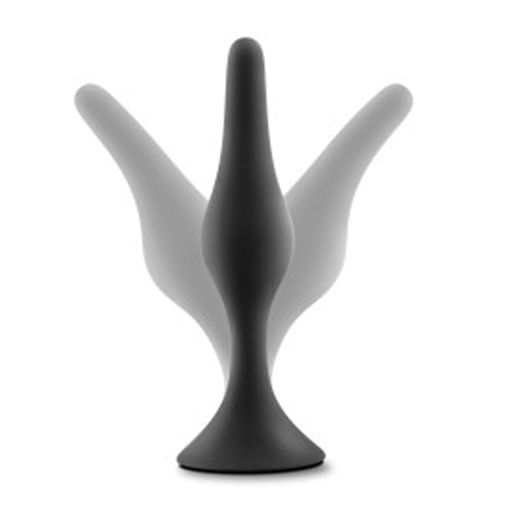 Blush Anal Adventures Platinum Silicone Beginner Plug Large Black