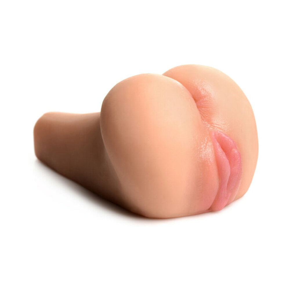 Curve Toys Mistress Juicy Maddie Dual Entry Doggy Style Masturbator Light - Fantasies Boutique