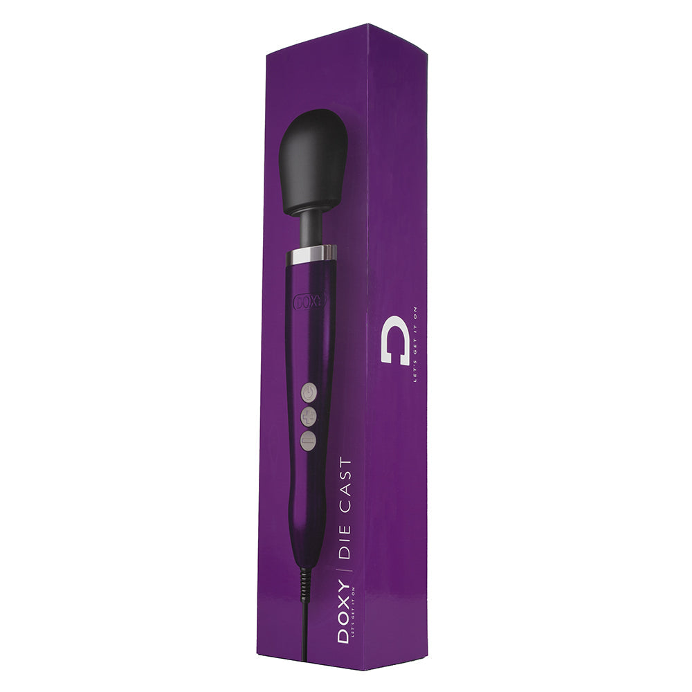 Doxy Die Cast Wand Vibrator Purple - Fantasies Boutique