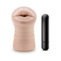 M for Men Skye Oral Stroker with Bullet Vibrator Beige - Fantasies Boutique
