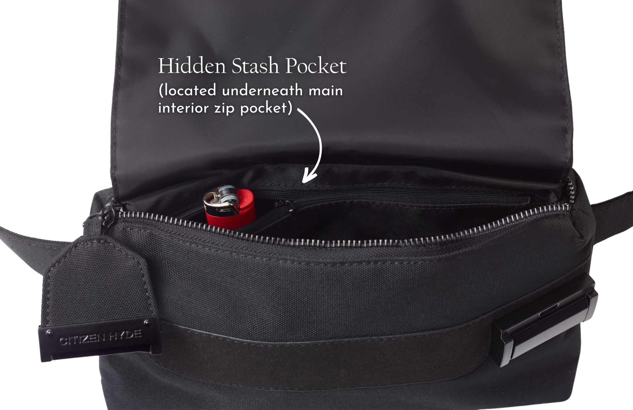 Citizen Hyde Lockable, Odor Resistant Belt Bag, The Marley - Fantasies Boutique