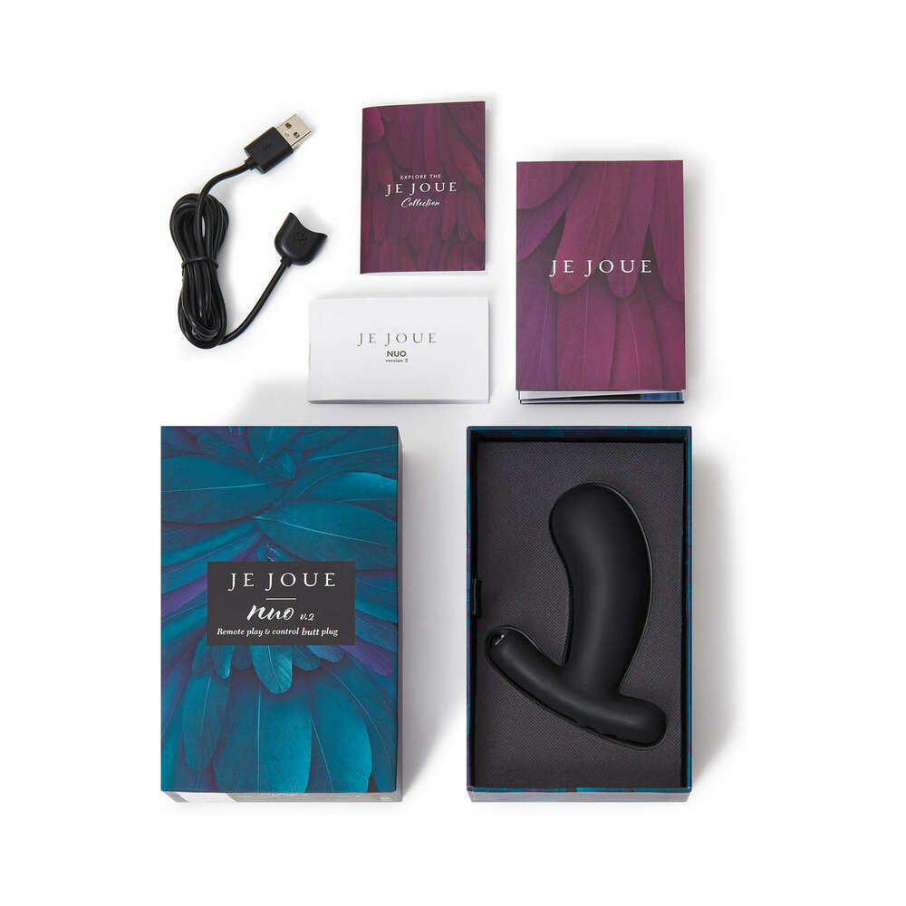 Je Joue Nuo V.2 App-Compatible Anal Plug Black - Fantasies Boutique