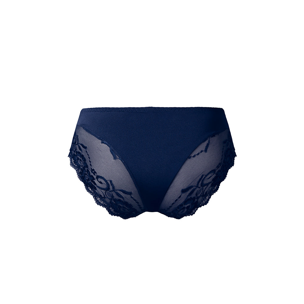 Male Power Sassy Lace Bikini Sold Pouch Navy XL