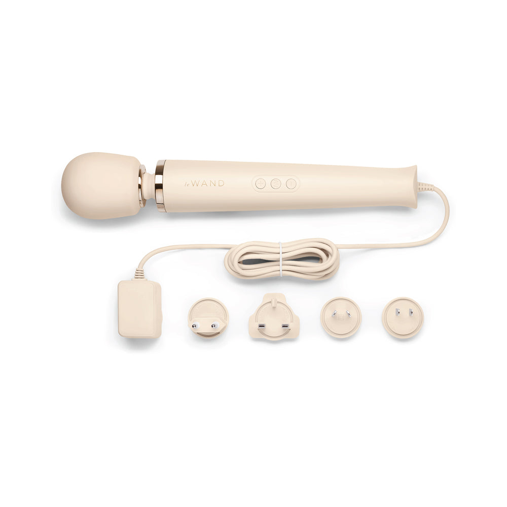 Le Wand Plug-In Vibrating Massager Cream - Fantasies Boutique