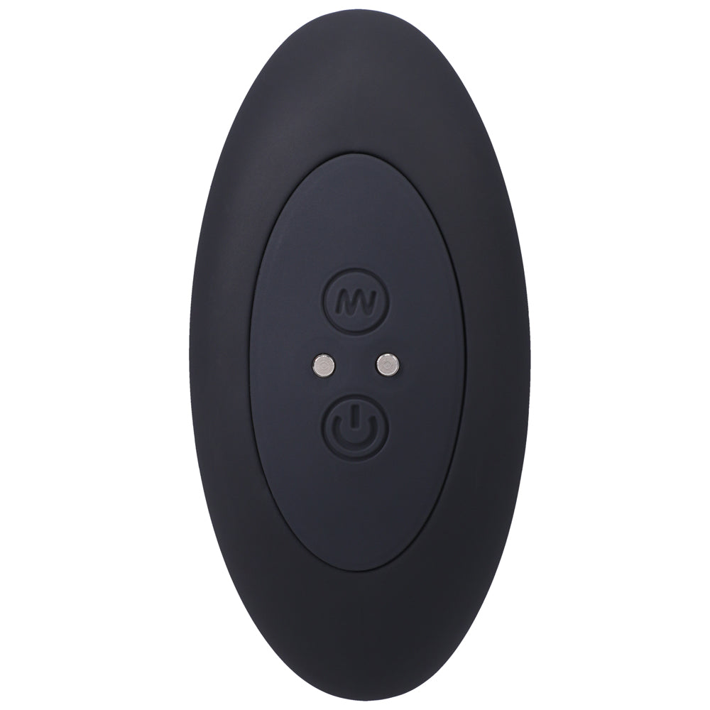 A-Play BEADED VIBE Rechargeable Silicone Anal Plug with Remote Black - Fantasies Boutique