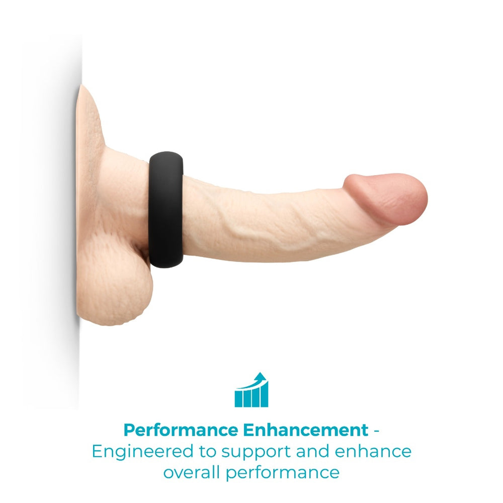 b-Vibe Snug Ring 45mm Snug Fit Silicone C-Ring Black