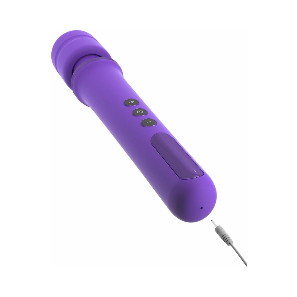 Fantasy For Her Her Rechargeable Power Wand Silicone Vibrator Purple - Fantasies Boutique