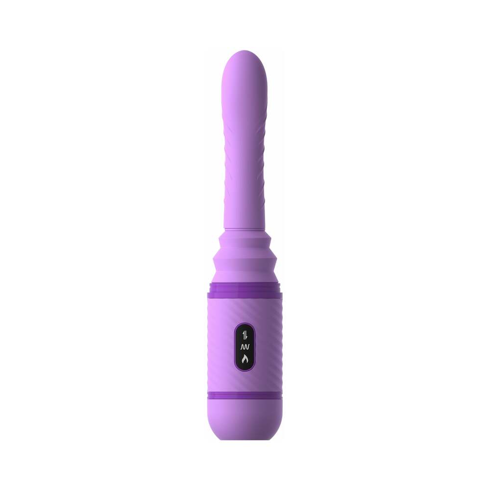 Pipedream Fantasy For Her Love Thrust-Her Rechargeable Silicone Thrusting Vibrator Purple - Fantasies Boutique