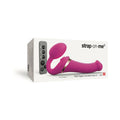 Strap-On-Me Rechargeable Remote-Controlled Multi Orgasm Bendable Strap-On Fuchsia M - Fantasies Boutique
