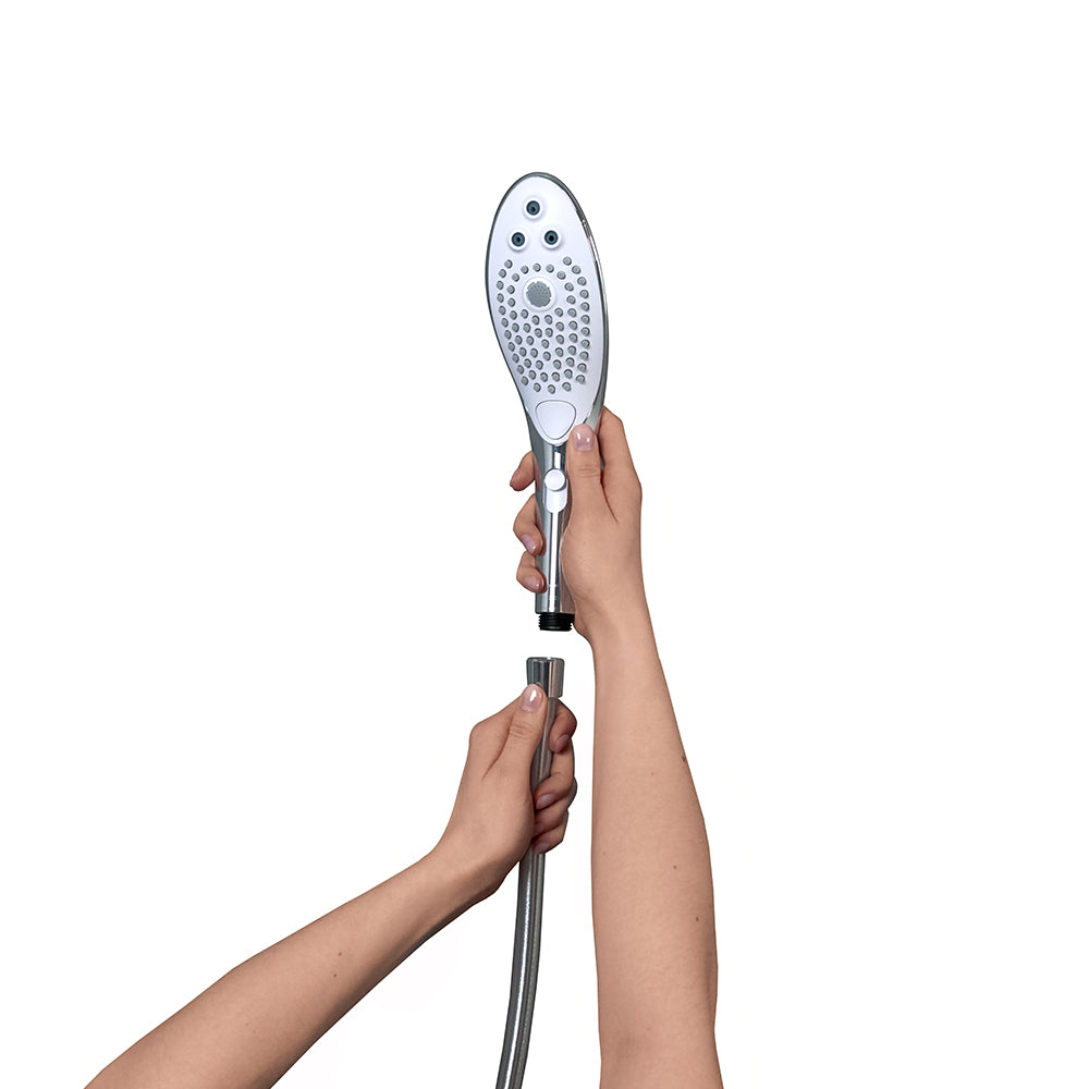 Womanizer Wave Shower Head Masturbator Chrome - Fantasies Boutique