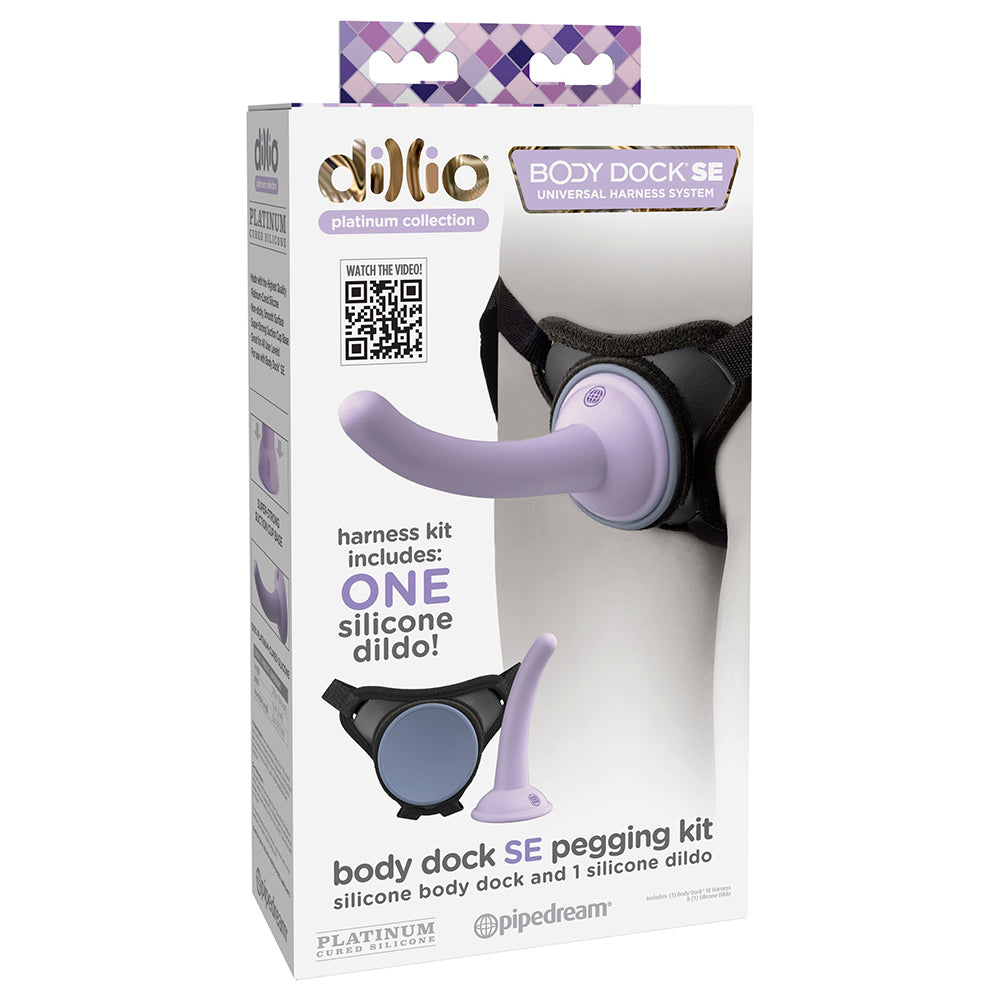 Dillio Platinum Body Dock SE Pegging Kit with 5 in. Silicone Dildo - Fantasies Boutique