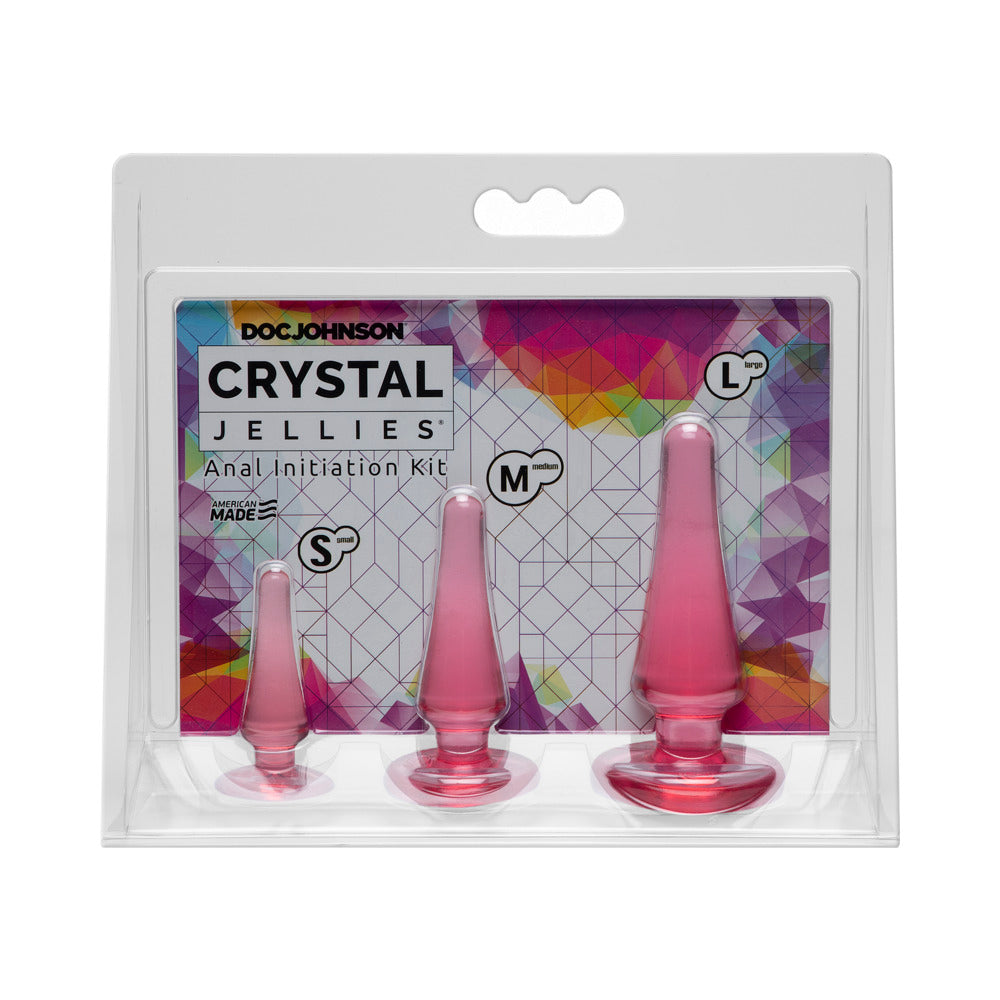Crystal Jellies - Anal Initiation Kit Pink - Fantasies Boutique