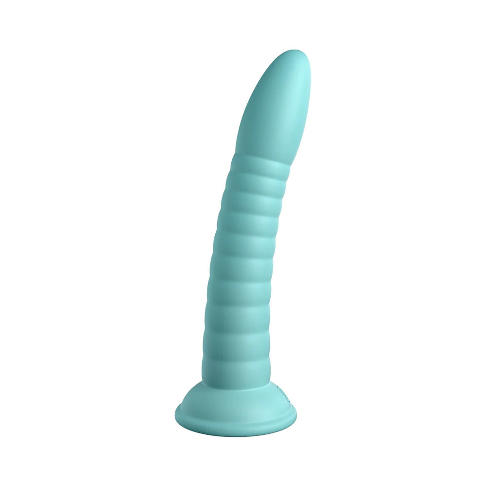 Dillio Platinum Collection Wild Thing 7 in. Silicone Dildo Teal - Fantasies Boutique