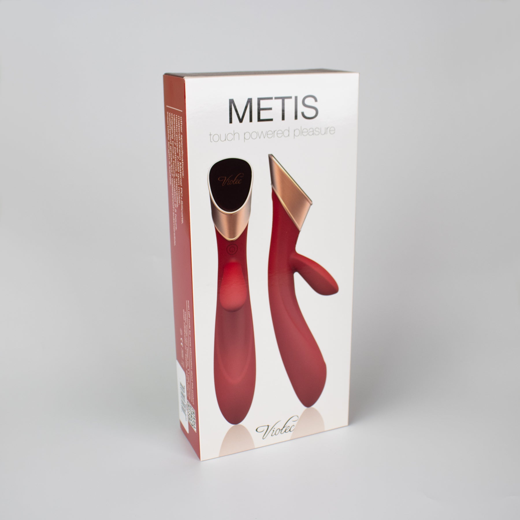 Metis Touch Panel Rabbit Vibrator Red - Fantasies Boutique