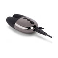 Le Wand Chrome Double Vibe Rechargeable Silicone Mini Vibrator Black - Fantasies Boutique
