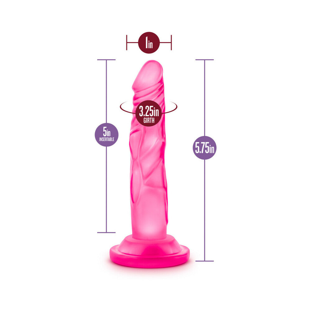 Blush Naturally Yours 5 in. Mini Cock Realistic Dildo with Suction Cup Pink - Fantasies Boutique