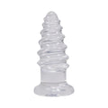 Crystal Jellies Anal Twist 7 in. Clear