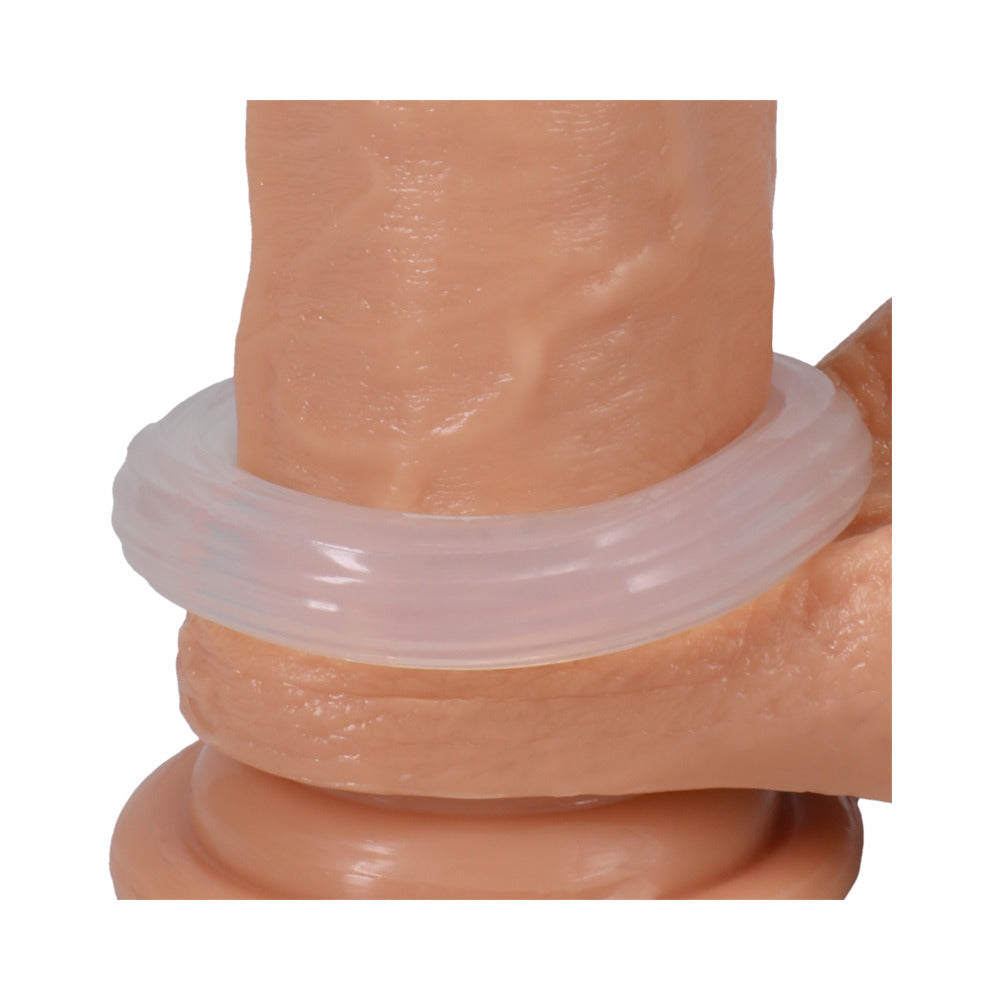 Rock Solid Ribbed Sila-Stretch Donut 1in - Fantasies Boutique