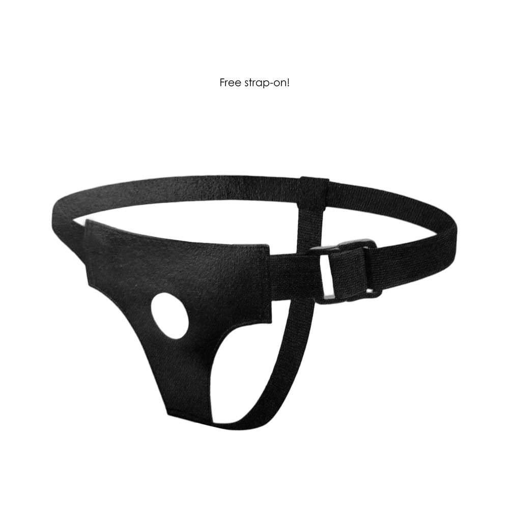 RealRock Realistic 7 in. Dildo With Suction Cup Black - Fantasies Boutique