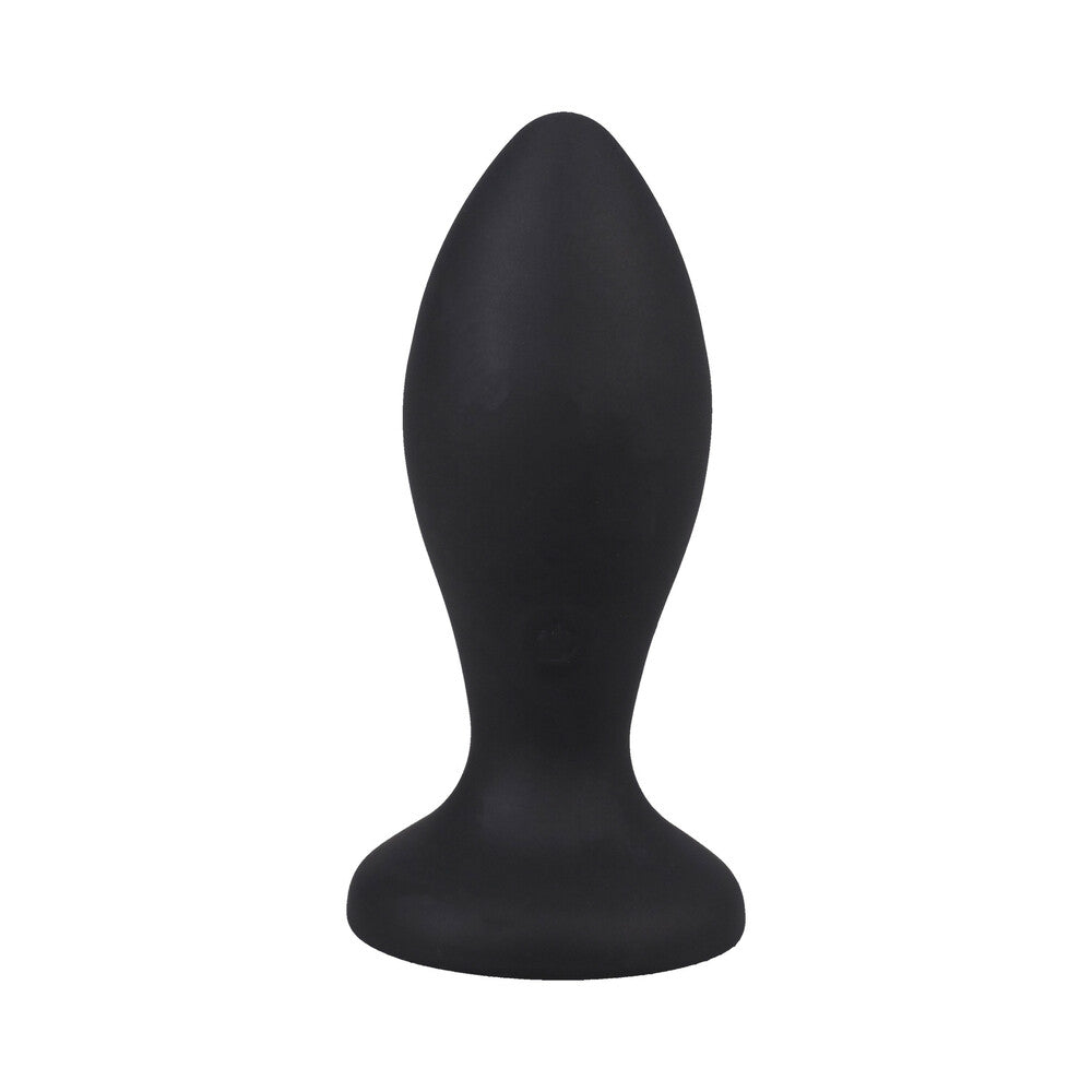 Booty Bling Jeweled Wearable Vibrating Silicone Plug 3 in. Purple