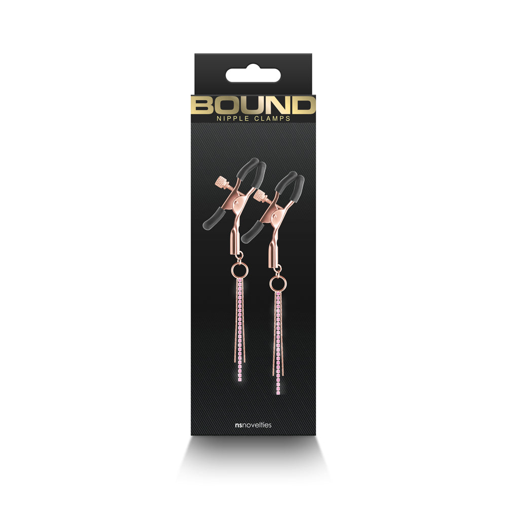 Bound Nipple Clamps D3 Rose Gold - Fantasies Boutique