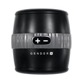 Gender X Barrel Of Fun Rechargeable Open-Ended Vibrating Stroker Black - Fantasies Boutique